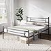 Novilla Queen Bed Frame with Headboard and Footboard, 14 Inch Metal Platform Bed Frame Queen Size, Large Storage Space, Strong Metal Slats Support, Mattress Foundation No Box Spring Needed