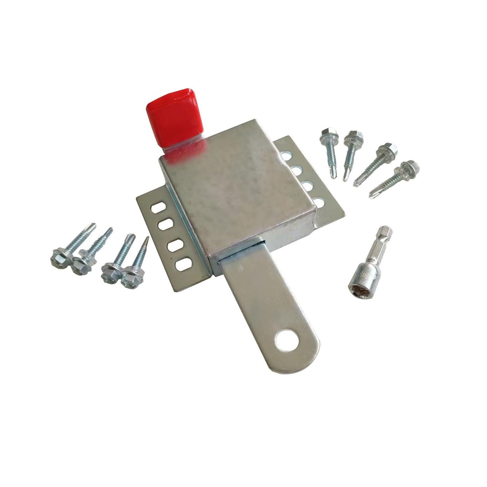 Duty Thick Iron Door Bolt Erosion Resistant Strong Construction Device for Industrial Civil Machinery Rustproof Door Hardware