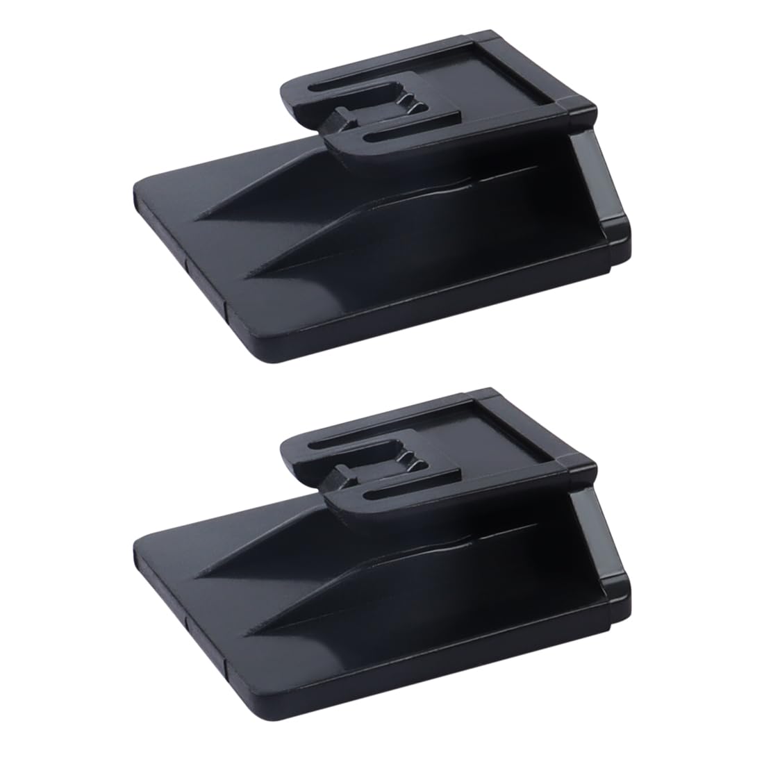 Clip Supporto per T.pass - 2 Pezzi Clip per Telepedaggio 2019 Sistema di Fissaggio Removibile, 3 x 3 cm, Porta T.pass per auto,Clip di supporto per Telepedaggio (modello T.Pass 2019) per auto, Nero