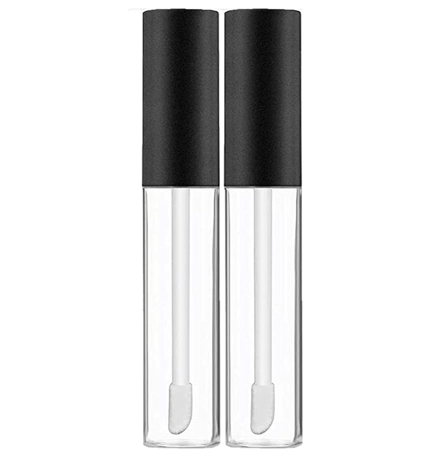 Empty Lip Gloss Container Tube Plastic Unbreakable Travel Long Round Lip Gloss for Girls Lip Care Costemic Bottles Transparent Refillable Bottle 10 ml Kit (Pack of 2 Set)