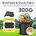 iPower 5-Pack 10 Gallon Plant Grow Bags Thickened Nonwoven Aeration Fabric Pots Heavy Duty Durable Container, Strap Handles for Garden, Black New