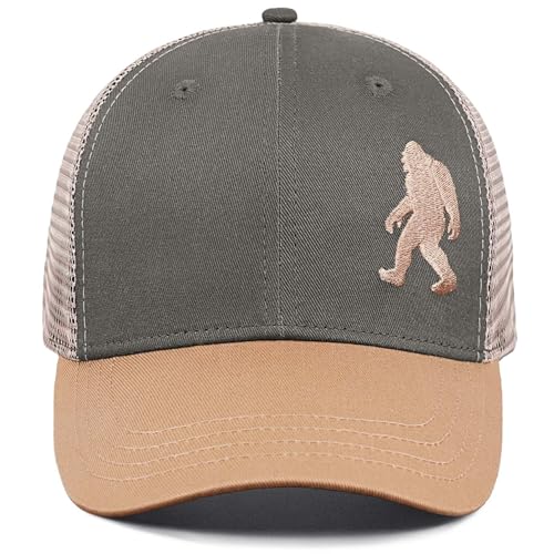 Image of Wild Bigfoot Trucker Hats for Men & Women - Great Men's Snapback Hats, Perfect for Bigfoot Gifts Sasquatch Gifts