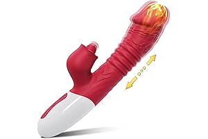 Realistic Thrusting Vibrator: Rose Rabbit Dildo for Women