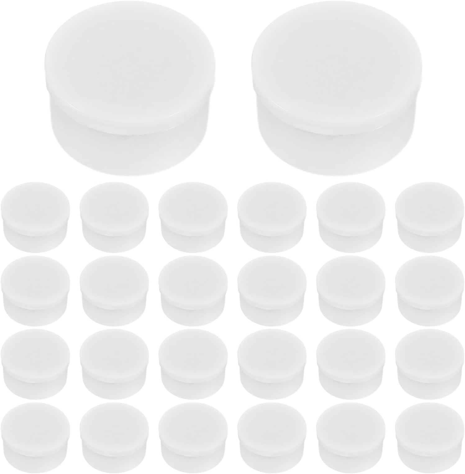 Mipcase 40pcs White Plastic High-speed Rotating Nail Charm Bearings 12x13/7mm DIY Nail Art Spinner Shafts for Salon Decoration and 3d Craft Accessories