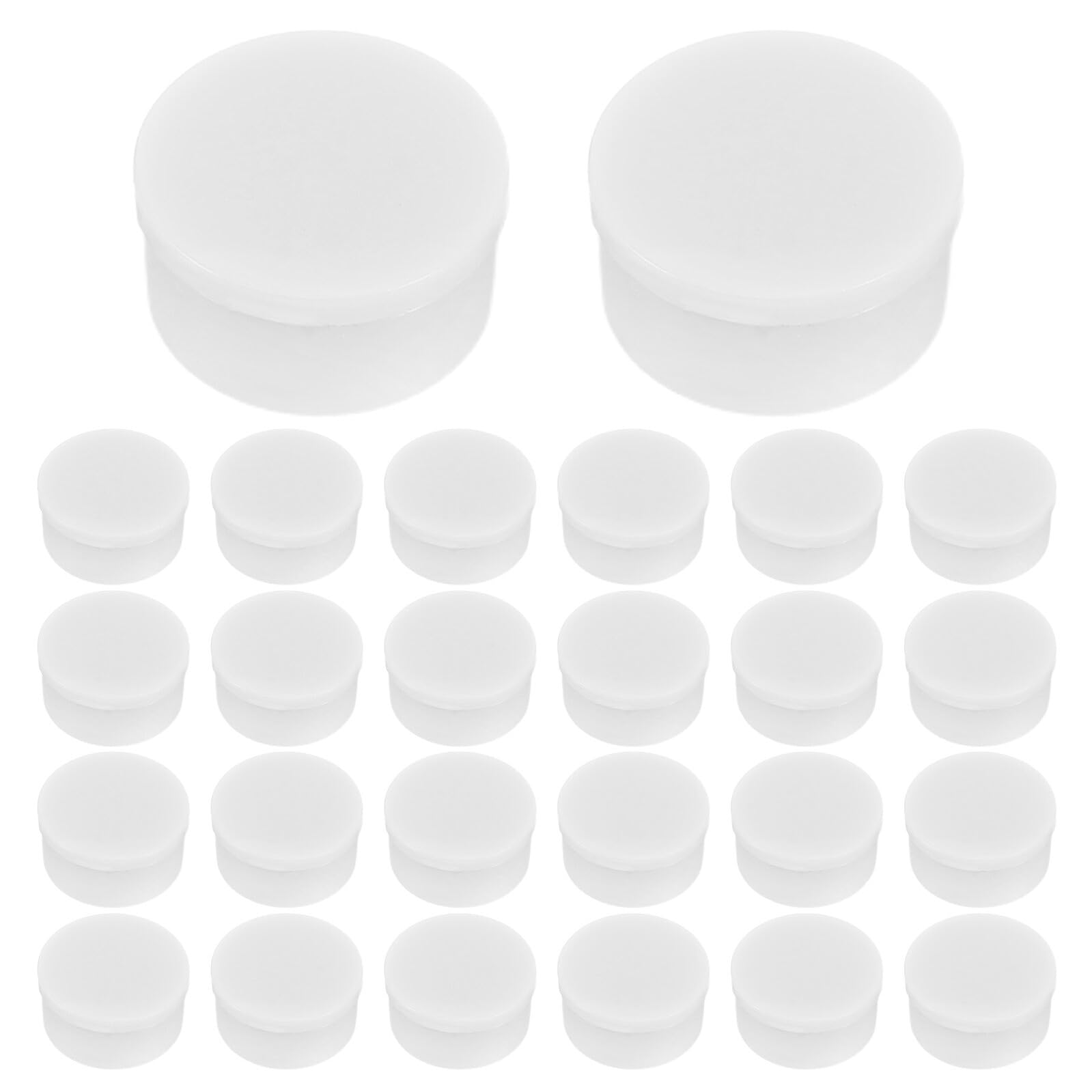 Mipcase 40pcs White Plastic High-speed Rotating Nail Charm Bearings 12x13/7mm DIY Nail Art Spinner Shafts for Salon Decoration and 3d Craft Accessories