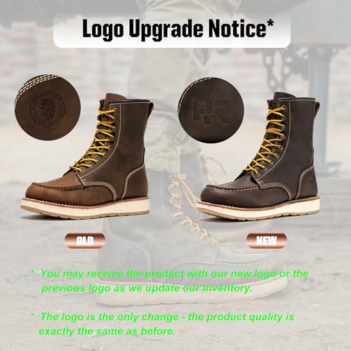 ROCKROOSTER Mantua - 8 inch Comfortable, Anti-fatigue Soft toe Rubber Outsole Work Boots for Men SAP308 7