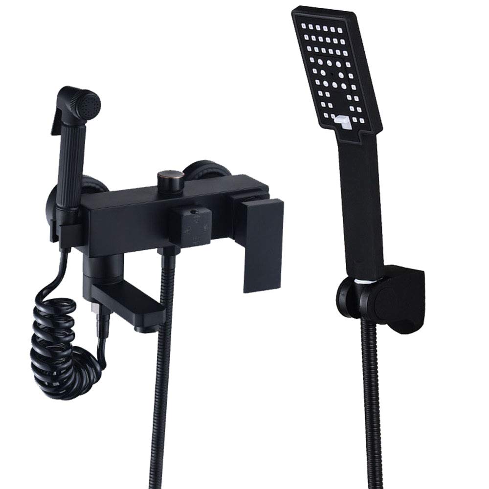 Robinet de baignoire mural noir pour remplacer un mitigeur fuyant