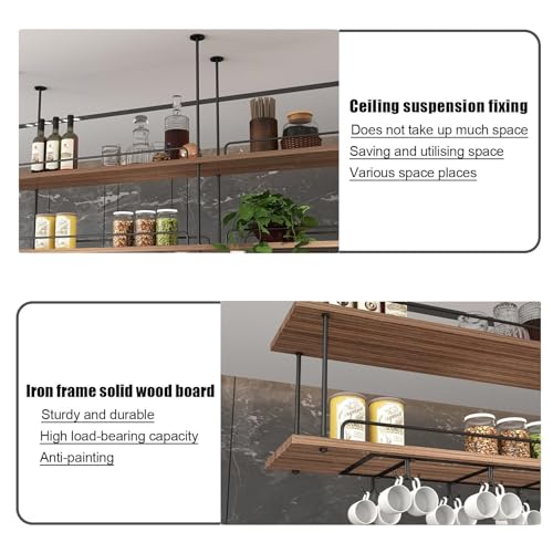 Étagères de rangement de plafond pour libérer vos plans de travail - 7