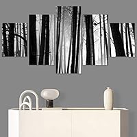 SIGNWIN 5 Panel Canvas Wall Art Rustic Woods for Home Decorations Ready to Hang - 60