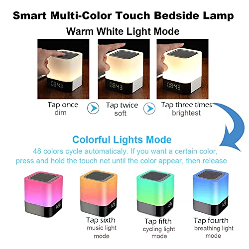 Wamgra PM-01 Bluetooth Speaker Night Lights, Bluetooth Alarm Clock thumb #2