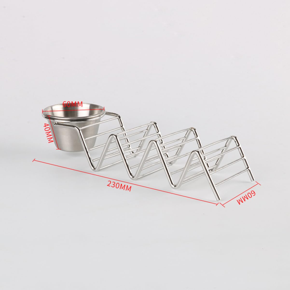 CIYODO 304 Taco Holder Taco Rack Taco Stand up Holders Taco Tray Holder Bandejas Para Comida Burrito Tortillas Comal for Tortillas Taco Shell Tray Taco Shell Stand Holders Taco Server