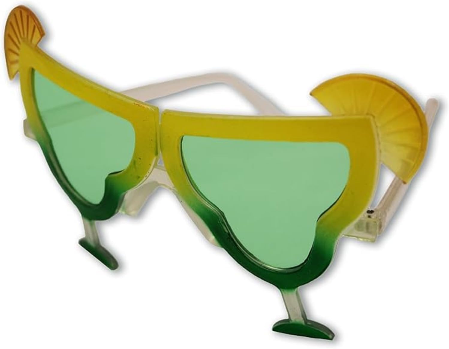 FancyPants FunTIme Margarita Shaped Novelty Sunglasses (Green/Yellow)