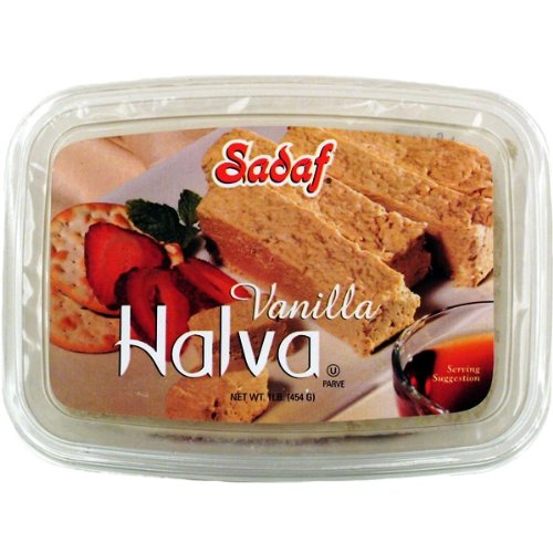Sadaf Halva Vanilla, 16-Ounce (Pack of 4)