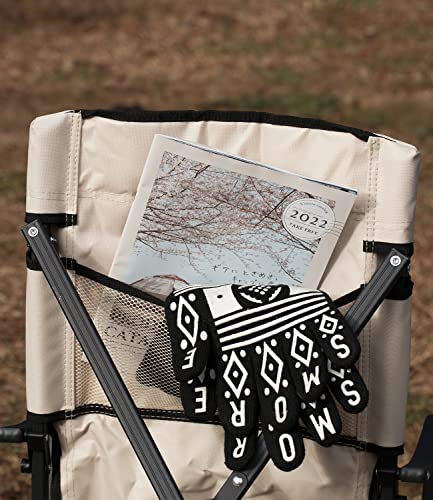 Smore-Outdoor-Camping-Armchair-Small-Lightweight-Folding-Chair-with-Back-Pocket-Portable-Picnic-Chair-with-Carry-Bag-Foldable-Chair-for-Camping-Picnic-Beach-Hiking-BBQ-Beige