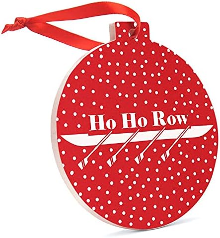 ChalkTalkSPORTS Ho Ho Row Christmas | Crew Ceramic Ornaments | Red