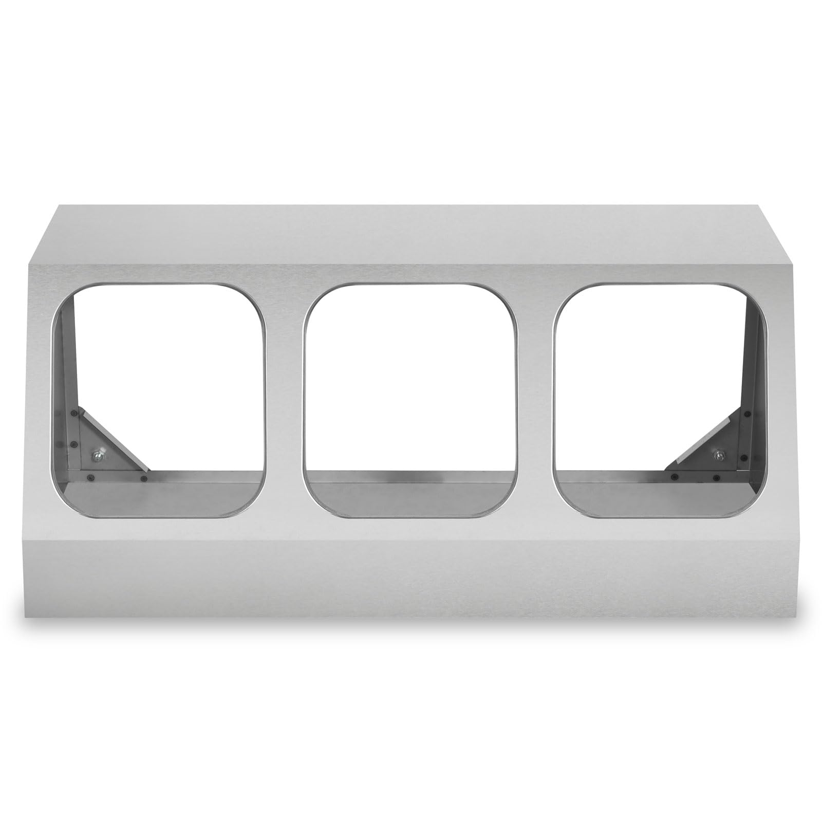 VERTES Recipiente para Ingredientes 3 x 1/6 GN Gastronorm, Acero Inoxidable, 100mm de Profundidad, Higiénico, Resistente a los arañazos, Resistente a temperaturas de -40° a 300°C, para baño maría