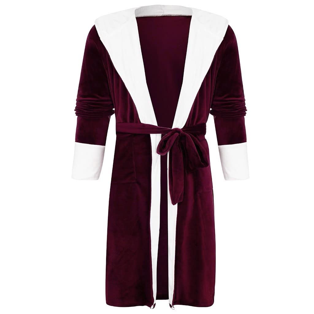 Manteau d'hiver douillet à manches longues avec écharpe intégrée