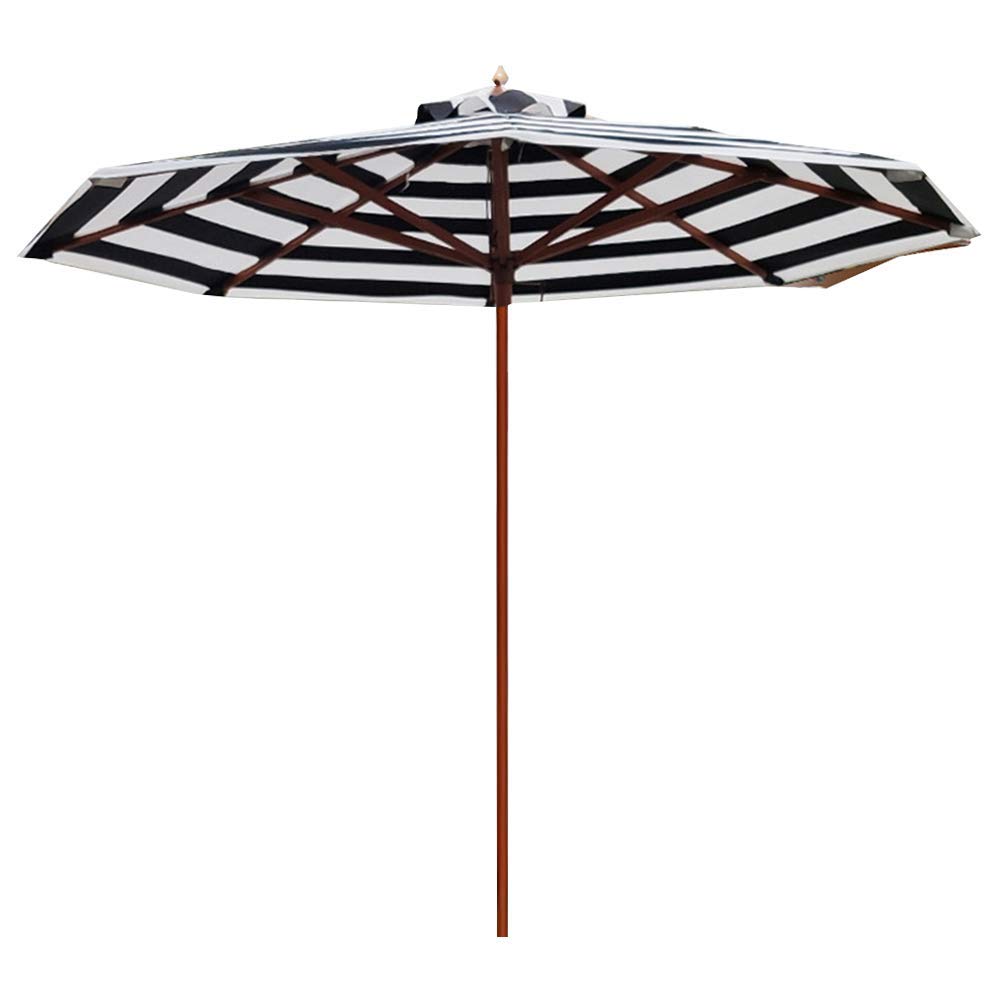 Parasol Octogonal de 2,7 m/8,9 pies, sombrilla de Madera para jardín, protección UV Plegable, Resistente al Agua para Playa/Piscina/Patio, Tienda de campaña, toldo, Tienda de Refugio Solar