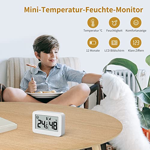 Foto von DOOMAY Mini Hygrometer Digital Thermometer Luftfeuchtigkeitsmesser 2er Pack