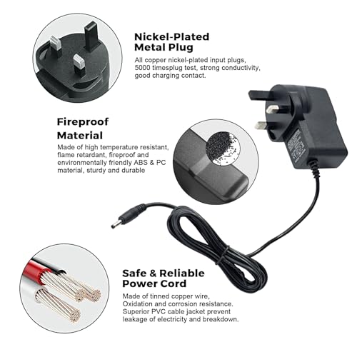 15V power supply adaptor compatible with/replacement for Halfords 6 in 1 Jump Starter Power Pack - UK plug - Image 3