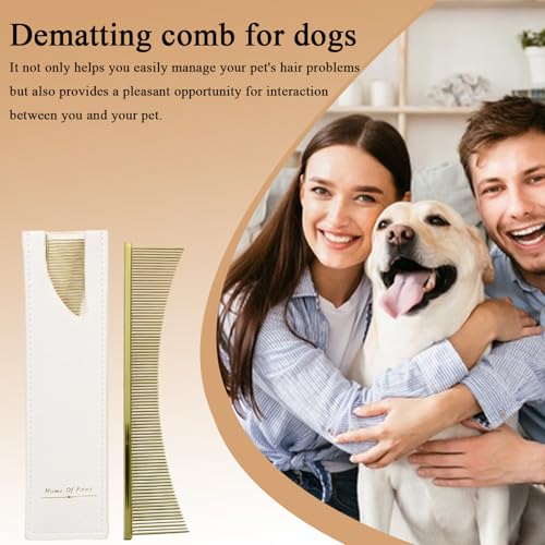 Pente para cães, escova de de gato de aço inoxidável – ferramentas de remoção de animais de estimaçã