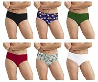 Pepperika Women's (Size XXL) 100% Soft Breathable Stretchable Cotton Hipster Brief Underwear Stripes Plus Size Panties Combo 2XL (Multi-Coloured - Pack of 6) (Colours May Vary)