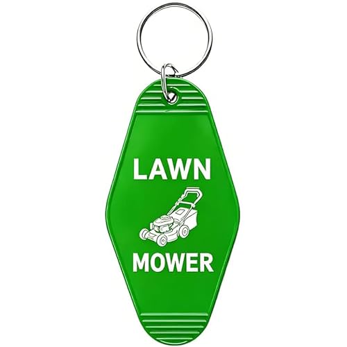 Lawn Mower Keychain, Funny Gift for Gardeners, Lawn Care Lovers, Yard Workers