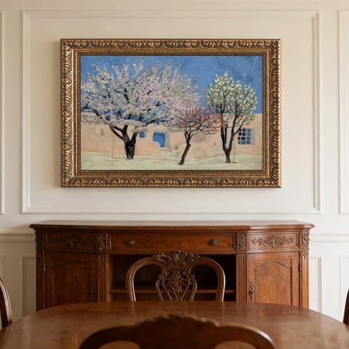 Toile Spring New Mexico Gustave Baumann déco murale facile à installer