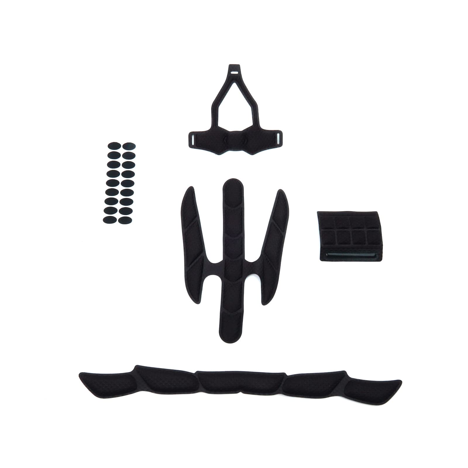 PAXLAMB Foam Padding Kit 22PCS Head Protection Liner Inner Protective Pads Bicycle Replacement Cushion Mat for Scooter Skateboard Bike Motorcycle Cycling Sport Helmets (Black C)