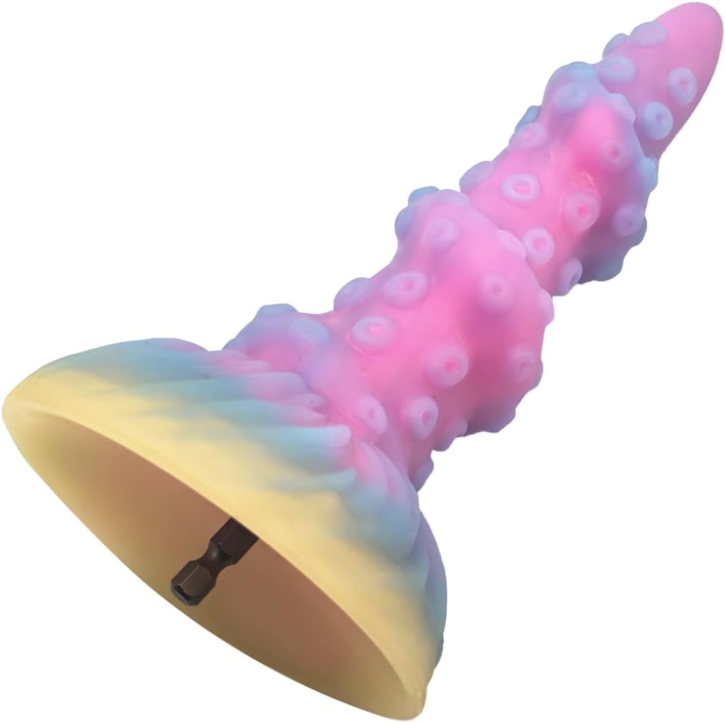 Bumps Dildo with Electric Drill Adapters G-Spot Intense Stimulation Drill Auto Spinning DIY Drill Sex Machine Adult Sex Toys for Vaginal Play（D）