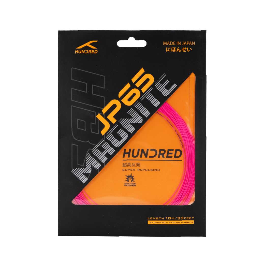 Hundred JP65 Magnite Badminton String | 0.65 mm | 10 Meters (Quartz Pink)