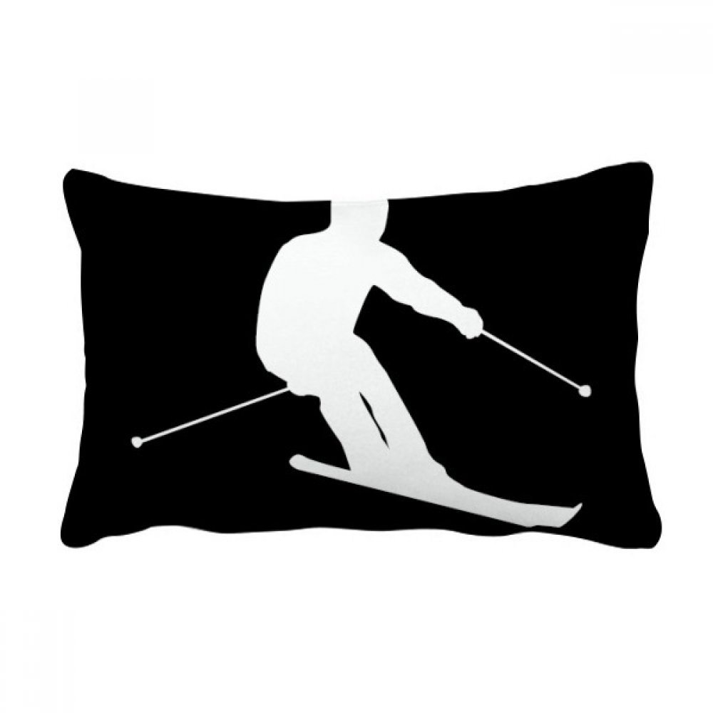 Coussin lombaire ski pour decoration chalet et canape de salon cosy
