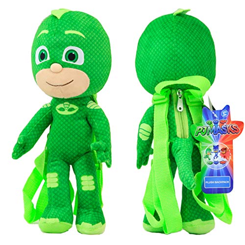 Disney 14' PJ Masks Stuffed Animals Backpack Plush Doll 1Pc Green Color NEW