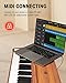 Donner DDP-80 Digital Piano 88 Key Weighted Keyboard, Full-size Electric Piano for Beginners, with Sheet Music Stand, Triple Pedal, Power Adapter, Supports USB-MIDI Connecting, Retro Wood Color