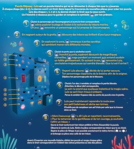 Gigamic Lula Puzzle Odyssée Un Puzzle aux 48 scénarios différents 144 pièces A partir de . - vue 3