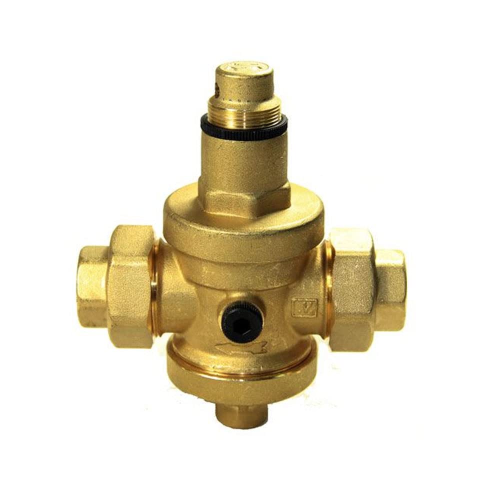Regolatore di pressione dell'acqua in ottone. Valvola di riduzione della pressione Filettatura femmina 3/4". Riduttore di pressione con alta precisione e risposta rapida