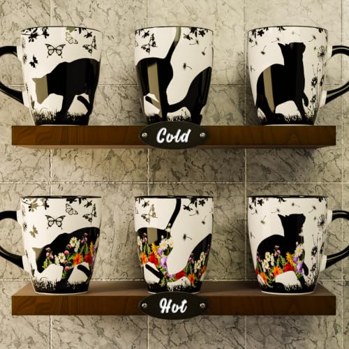 Color Changing Cat Coffee Mug 12oz – Unique Gift for Cat Lovers - Image 2