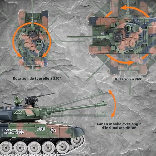 Char Télécommandé RUS T-90 : Le Cadeau de Combat Idéal pour Noël - 3