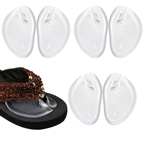 3 pares de protectores transparentes de gel para pie cómodo miniatura 1
