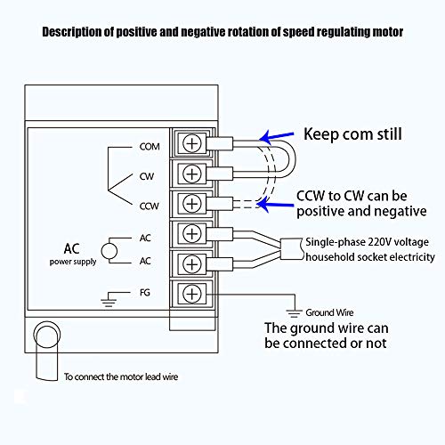 110V 15W Ac Gear Motor Electric Single-Phase Motor Gear Motor Rated Speed 270 RPM Electric Variable Speed Adjustable Controller Governor Motor Speed Controller Combo