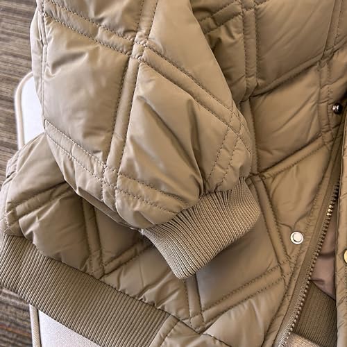 Women's Thickened Down Jacket Winter Long Sleeve Puffer Packable Jacket Warm Puffer Down Coat Parka Jackets3