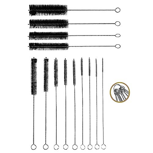 Juego De 3 Cepillos Dobles Para Manguera De Leche - 3 Mm Y 7 Mm - Limpieza Profunda Para Cafeteras Bosch, Siemens, Jura, Etc.
