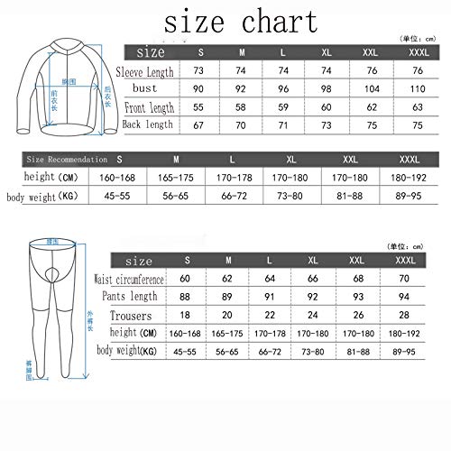 Fatos de ciclismo masculinos - roupas de bicicleta, mangas compridas ao ar livre, calças compridas,