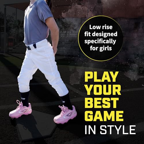 3N2 Girls' Softball Knickers Baseball Pants for Girls, Navy, Youth Large-YL for Kids (Waist 26-28, Inseam 16-17) - Thumbnail 5