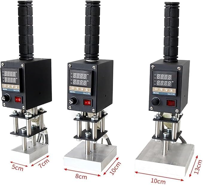 Máquina Portátil De Estampado En Caliente Para Cuero, Control Digital De Temperatura Ajustable De 0 A 400 °C, Herramienta De Hendido De 500 W Con Placa Calefactora Extraíble, Ideal Para Manualidades,