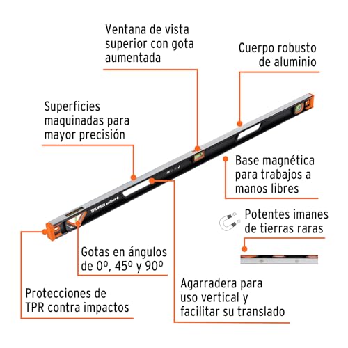 Niveleta Truper 17 niveleta truper precio marca Truper Expert (2)