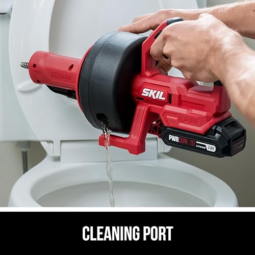 Miniatura 5 de SKIL Kit limpiador de drenaje Power Snake que incluye batería de litio de 20 V 2.0 Ah y cargador de 20 V - AU0225D-12