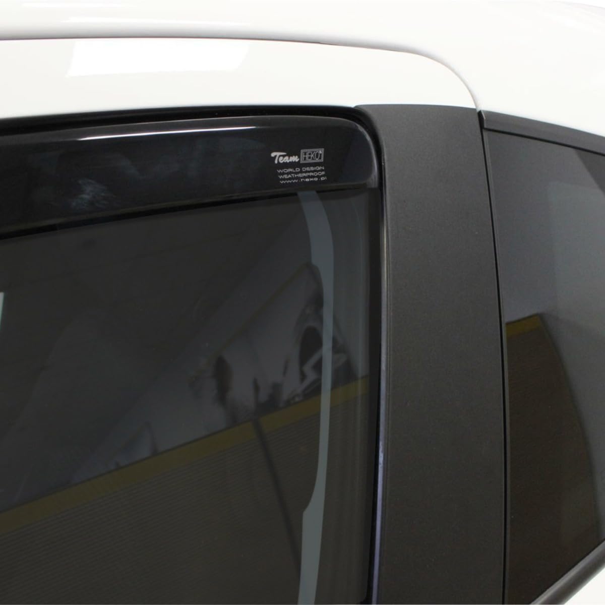 J&J AUTOMOTIVE Deflettori d'Aria per Opel Corsa E 3-Porte 2015-2019, Set da 2 Pezzi, Nero Fumé Oscurato Heko