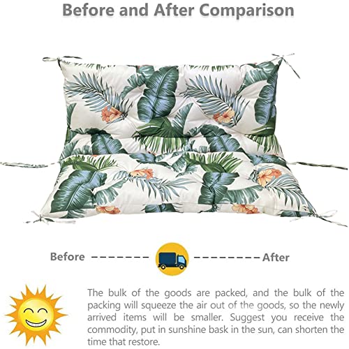 Gppsungd Swing Replacement Cushions With Backrest Outdoor Waterproof Overstuffed Bench Cushion 2-3 Seater For Garden Patio Furniture (Red, 60 X 40 Inch) #TOP6