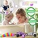 Cevioce Fidget Slug Toy 3Pcs Autism Sensory Toys for Autistic Children Toddler Airplane Car Travel Essential Toys Slug Fidget Toys for Kids & Adults Christmas Stocking Stuffers Gifts for Girls Boys
